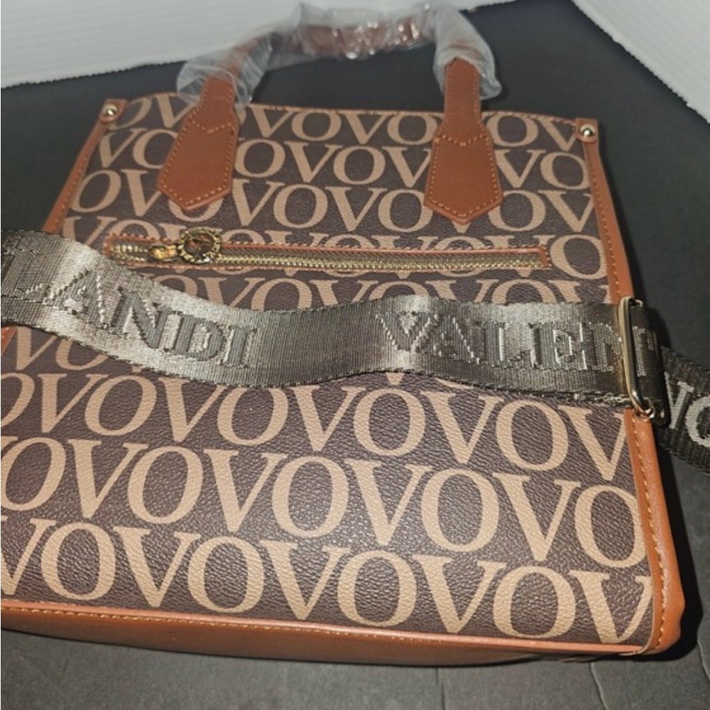 Valentino Orlandi Vovo Handbag Crossbody Brown Signature Extra Woven NWT - Picture 5 of 6